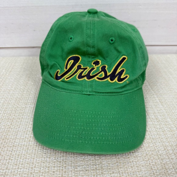 Notre Dame Irish Under Armour Green Adjustable Baseball Cap Hat - Picture 1 of 8